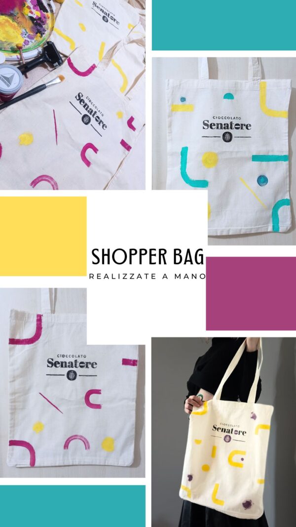 SHOPPER BAG IN TESSUTO